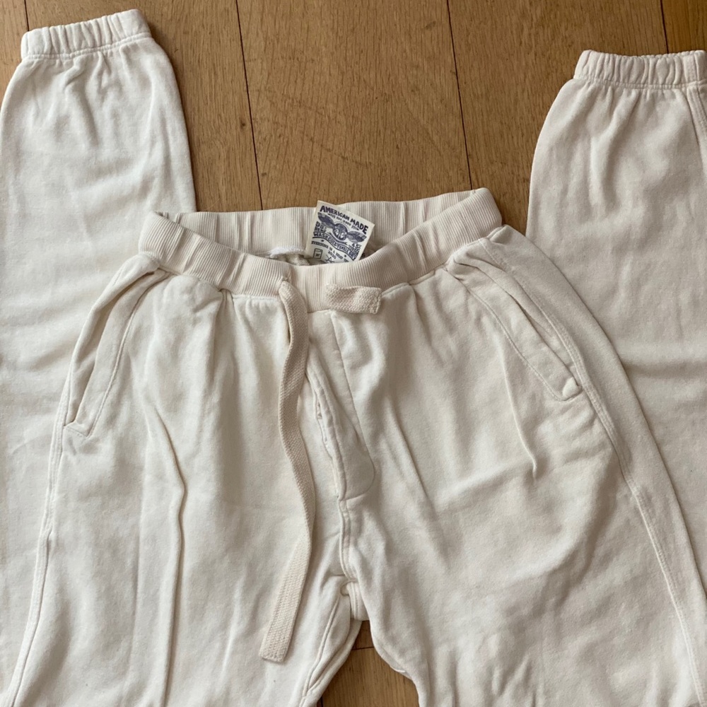 Jungmaven Yelapa unisex sweatpants white NWOT